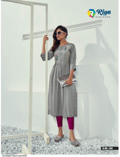 Riya Designer Autumn Rayon Kurti Wholesale Catalog