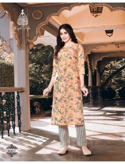 Kajal Style Urban Beauty Vol 1 Chanderi Print Kurti With Pant Wholesale Catalog Kajal Style Urban Beauty Vol 1 Chanderi Print Kurti With Pant Wholesale Catalog