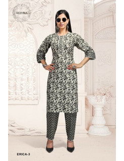 Reevika Erica Cotton Jaipuri Print Kurti With Pant Set Wholesale Catalog