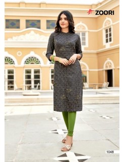 Zoori Akshara Vol 6 Rayon Printed Kurti Wholesaler Catalog