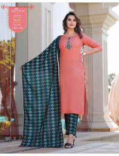 Kasturum Vol 14 Rayon Kurti With Pant And Dupatta Set Wholesale Catalog Kasturum Vol 14 Rayon Kurti With Pant And Dupatta Set Wholesale Catalog