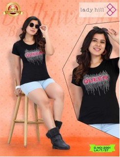 Lady Hill Cotton Hosiery Night Wear T Shirts Catalog At Wholesale Rate