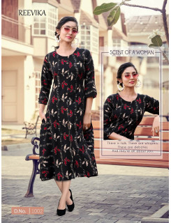 Reevika Princess Rayon Kurtis Catalog At Wholesale Rate