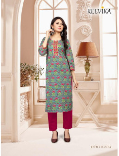 Reevika Aaina Cotton Kurtis Catalog At Wholesale Rate
