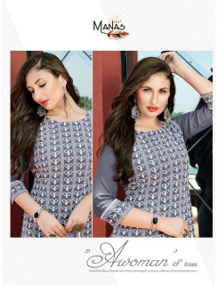Manas Fab Schiffli Vol 6 Georgette Readymade Dress Catalog At Wholesale Rate