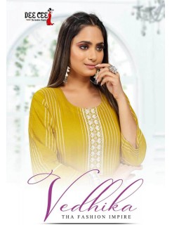 Dee Cee Vedhika Rayon Kurtis Catalog At Wholesale Rate