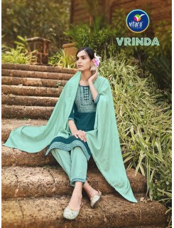 Vitara Vrinda Chinon Readymade Dress Catalog At Wholesale Rate