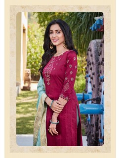 Koodee Riya Vol 2 Viscose Kurti Bottom Dupatta Set Catalog At Wholesale Rate
