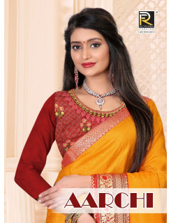 Ronisha Aarchi Silk Sarees Catalog At wholesale Rate Ronisha Aarchi Silk Sarees Catalog At wholesale Rate