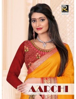 Ronisha Aarchi Silk Sarees Catalog At wholesale Rate Ronisha Aarchi Silk Sarees Catalog At wholesale Rate