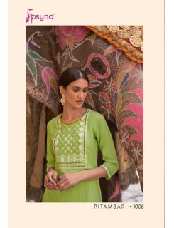 Psyna Pitambari Cotton Kurti Catalog At Wholesale Rate Psyna Pitambari Cotton Kurti Catalog At Wholesale Rate