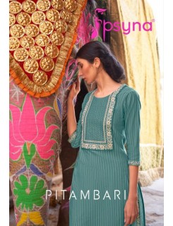 Psyna Pitambari Cotton Kurti Catalog At Wholesale Rate