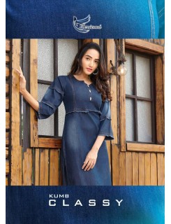 Seriema Kumb Classy Denim Kurti Catalog At Wholesale Rate Seriema Kumb Classy Denim Kurti Catalog At Wholesale Rate