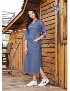 Seriema Kumb Classy Denim Kurti Catalog At Wholesale Rate Seriema Kumb Classy Denim Kurti Catalog At Wholesale Rate