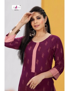 Fly Free Kanak Rayon Kurti With Skirt Catalog At Wholesale Rate