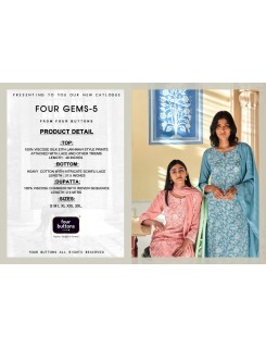 Four Buttons Four Gems Vol 5 Readymade Dress Catalog At Wholesale Rate Four Buttons Four Gems Vol 5 Readymade Dress Catalog At Wholesale Rate