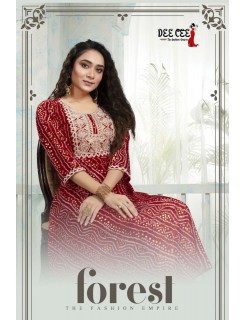 Dee Cee Forest Rayon Gown Catalog At Wholesale Rate