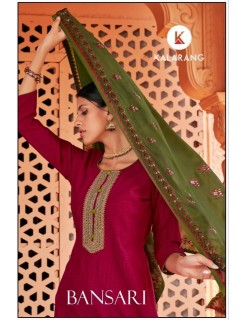 Kalarang Bansari Silk Dress Material Catalog At Wholesale Rate