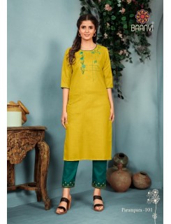 Baanvi Parampara Vol 1 Cotton Kurti With Pant Catalog At Wholesale Rate Baanvi Parampara Vol 1 Cotton Kurti With Pant Catalog At Wholesale Rate