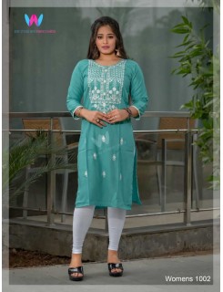 Womens Hanger Rayon Kurti Catalog At Wholesale Rate