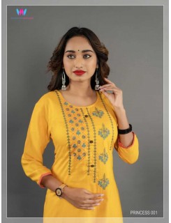 Womens Hanger Princess Vol 1 Rayon Kurti Catalog At Wholesale Rate