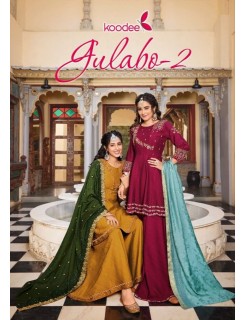 Koodee Gulabo Vol 2 Viscose Designer Wedding Party Salwar Suits Catalog At Wholesale Rate
