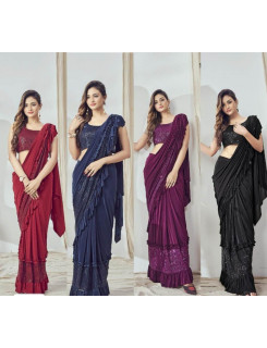 Imported Lycra Designer Sarees Catalog At Wholesale Rate Imported Lycra Designer Sarees Catalog At Wholesale Rate
