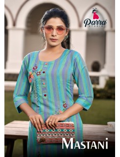 Parra Mastani Cotton Embroidery Kurti Catalog At Wholesale Rate