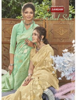 Sangam Kethal Silk Cotton Sarees Catalog At Wholesale Rate Sangam Kethal Silk Cotton Sarees Catalog At Wholesale Rate