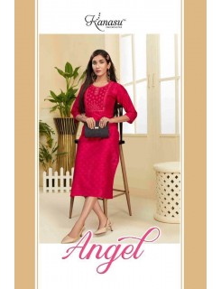 Kanasu Angle Straight Cut Kurti Catalog At Wholesale Rate Kanasu Angle Straight Cut Kurti Catalog At Wholesale Rate