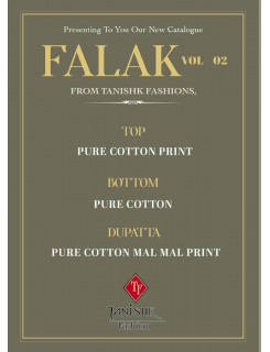 Tanishk Falak Vol 2 Cotton Dress Material Catalog At Wholesale Rate Tanishk Falak Vol 2 Cotton Dress Material Catalog At Wholesale Rate