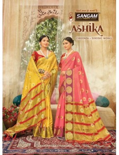 Sangam Ashika Sarees Catalog At Wholesale Rate Sangam Ashika Sarees Catalog At Wholesale Rate
