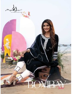 Mayur Bombay Velvet Vol 1 Designer Wedding Party Salwar Suits Catalog At Wholesale Rate