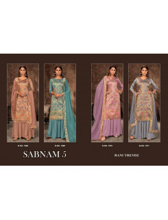 Rani Trendz Sabnam Vol 5 Pakistani Suits Catalog At Wholesale Rate Rani Trendz Sabnam Vol 5 Pakistani Suits Catalog At Wholesale Rate