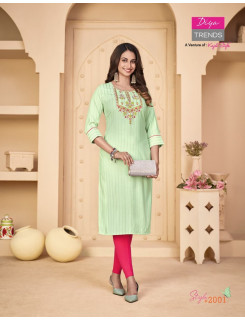 Diya Trends Fashion Story Vol 2 Straight Cut Kurti Catalog At Wholesale Rate