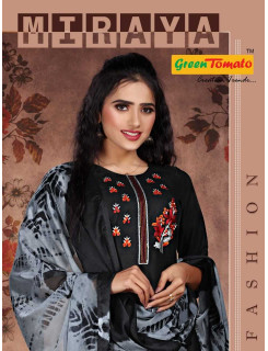 Green Tomato Miraya Embroidery Salwar Kameez Catalog At Wholesale Rate