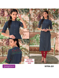 Rangmaya Nyra Vol 2 Embroidery Kurti Catalog At Wholesale Rate Rangmaya Nyra Vol 2 Embroidery Kurti Catalog At Wholesale Rate