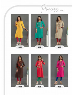 Womens Hanger Princess Vol 1 Embroidery Kurti Wholesale Catalog