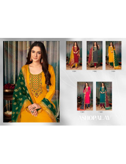 Panch Ratna Ashopalav Churidar Dress Material Wholesale Catalog