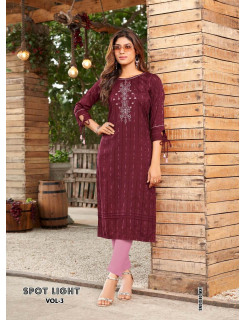 IKW Spotlight Vol 3 Casual Wear Kurti Catalog at Wholesale Rate
