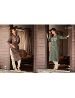 100Miles Zora Office Wear Kurtis Catalog at Wholesale Rate 100Miles Zora Office Wear Kurtis Catalog at Wholesale Rate