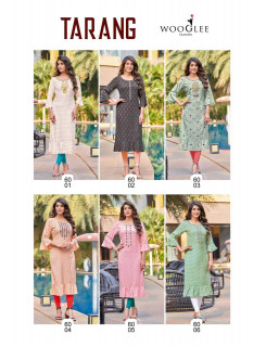 Wooglee Tarang Casual Wear Kurti Catalog at Wholesale Rate