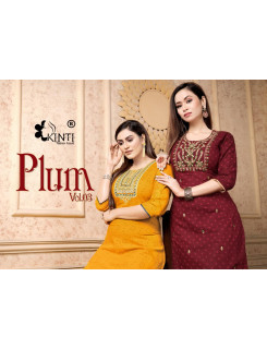 Kinti Plum vol 3 Printed Kurti Catalog at Wholesale Rate