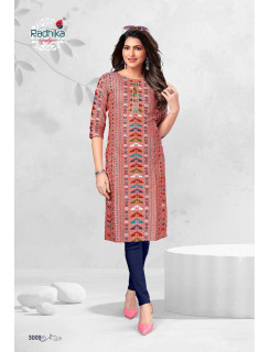 Radhika Traditional vol 3 Casual Wear Kurti Catalog at Wholesale Rate