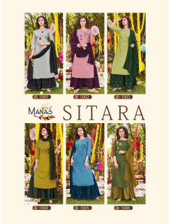 Manas Sitara Kurti Plazo Set Catalog at Wholesale Rate