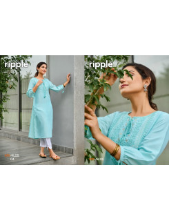 100Miles Ripple Casual Wear Kurti Catalog at Wholesale Rate