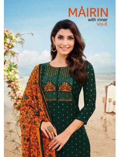 Artio Mairin vol 8 Churidar Salwar Suits Catalog at Wholesale Rate Artio Mairin vol 8 Churidar Salwar Suits Catalog at Wholesale Rate