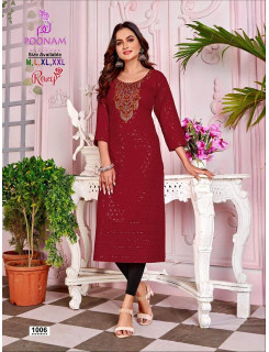 Poonam Rozy Lucknowi Work Kurti Catalog at Wholesale Rate Poonam Rozy Lucknowi Work Kurti Catalog at Wholesale Rate