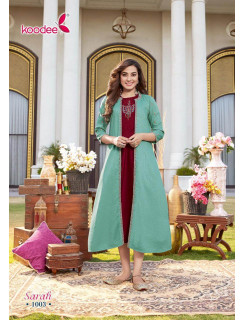 Koodee Sarah Designer Kurti Catalog at Wholesale Rate Koodee Sarah Designer Kurti Catalog at Wholesale Rate