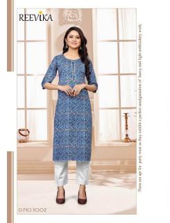 Reevika Aaina Cotton Single Kurtis at Wholesale Rate